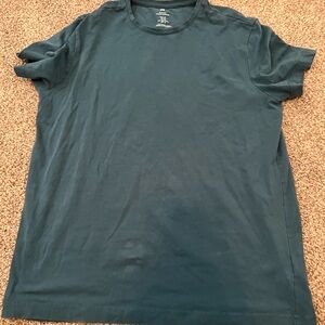 H&M slim fit teal blue shirt size medium